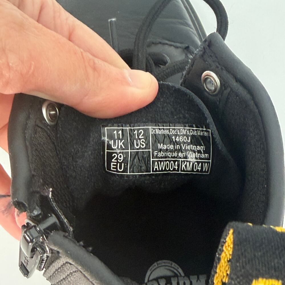 Dr. Martens AirWair Shoes‎ With Bouncing Soles Zipper Black Kids Size 12 - Picture 10 of 11